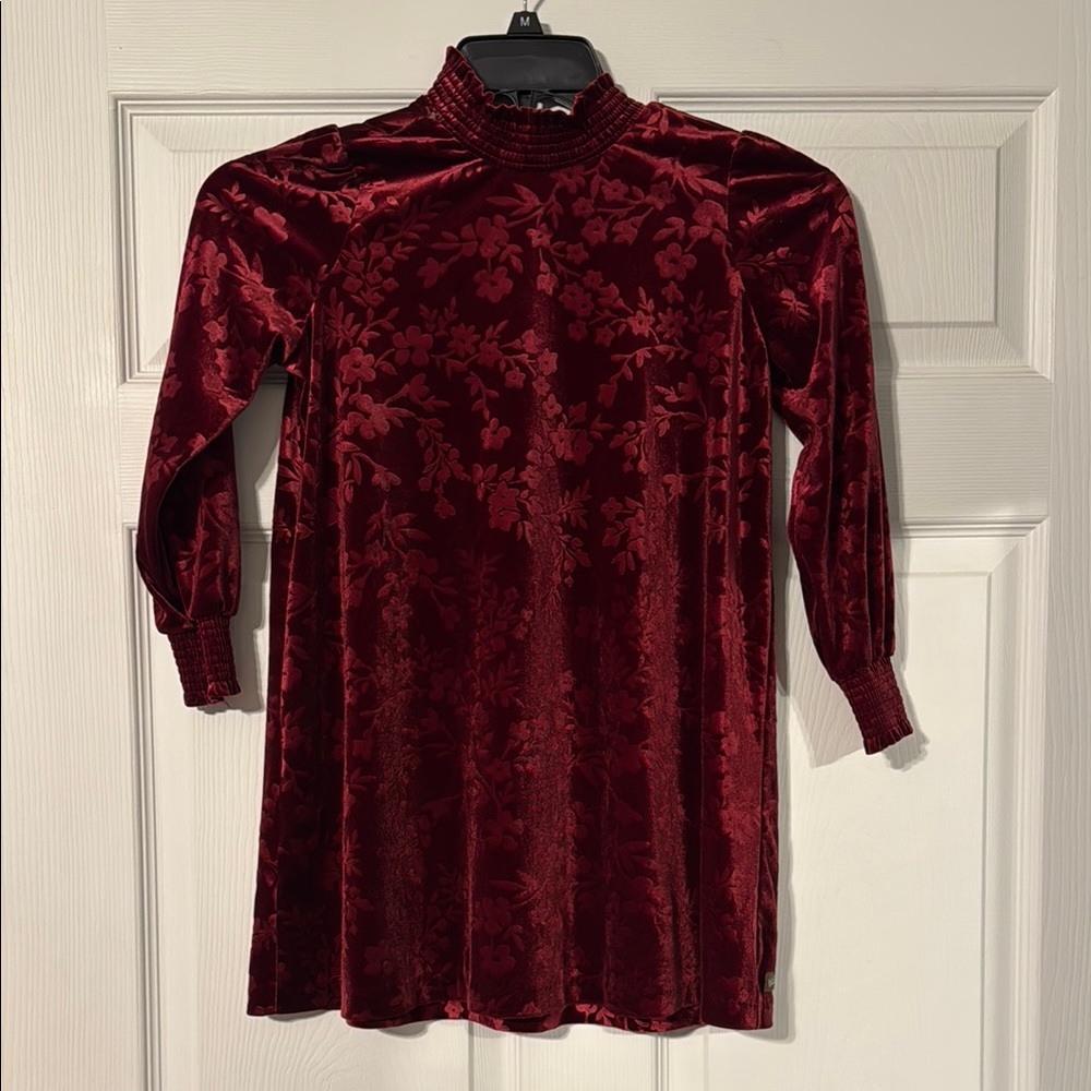 Matilda Jane Red Velvet Floral Dress